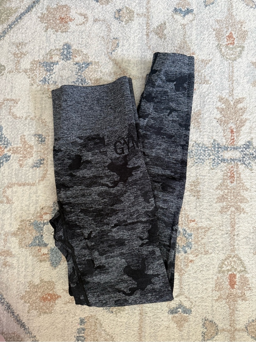 Gymshark Camo Seamless Leggings - Black